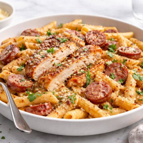 Cajun Chicken Pasta With Sausage