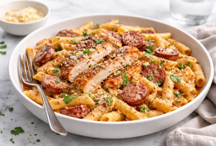 Cajun Chicken Pasta With Sausage
