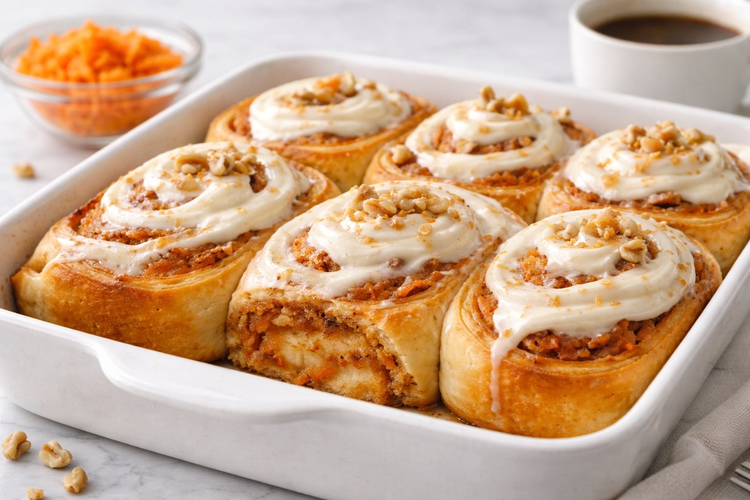 Carrot Cake Cinnamon Rolls Recipe