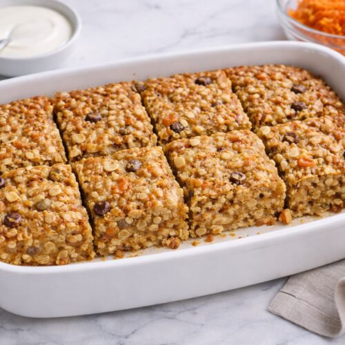 Carrot Cake Oatmeal Bake Recipe