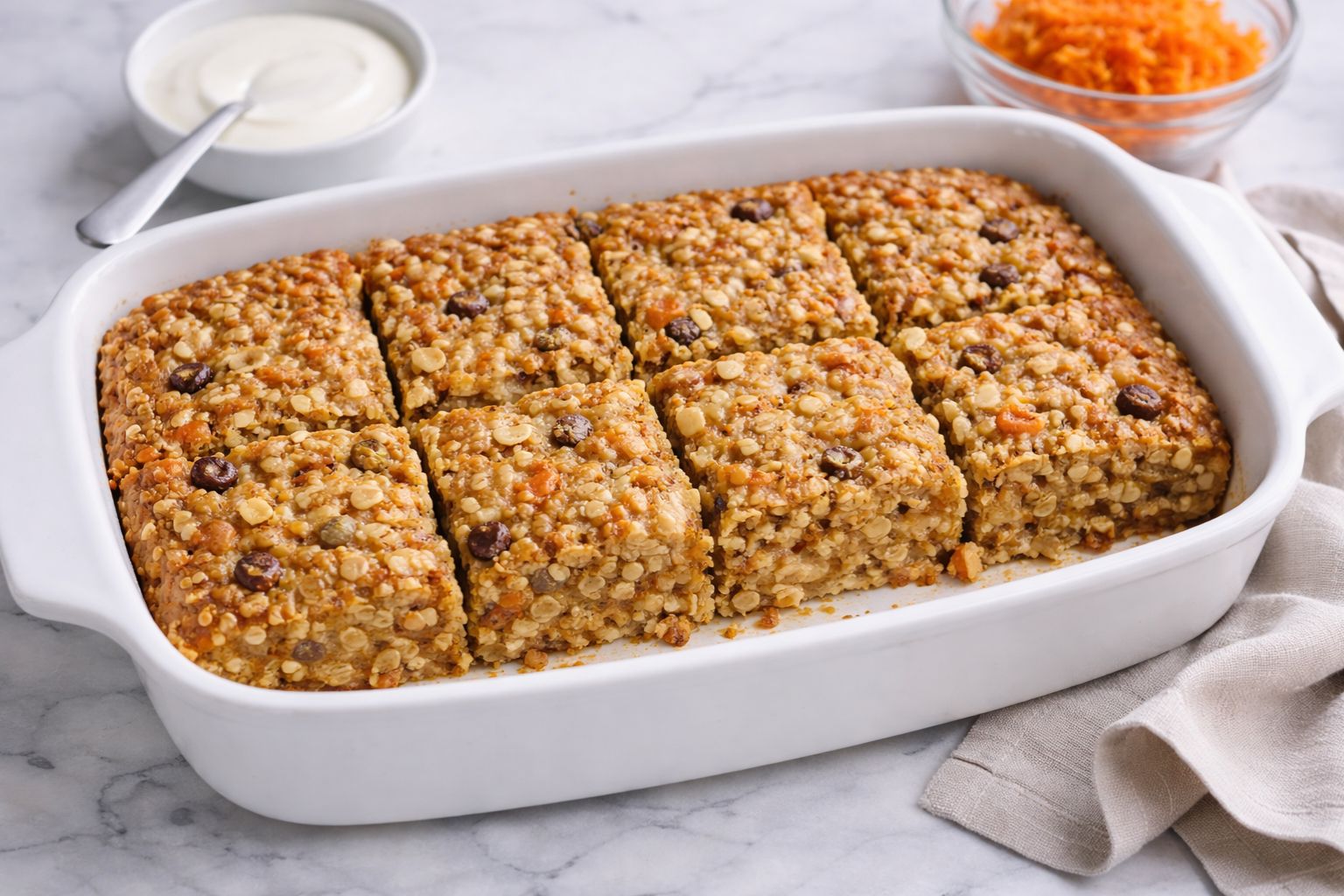 Carrot Cake Oatmeal Bake Recipe