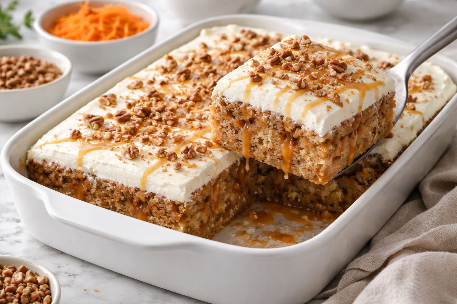 Carrot Cake Poke Cake Recipe