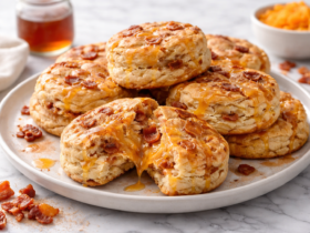 Maple Bacon Cheddar Biscuits Recipe