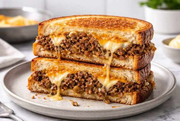 Cheesy Ground Beef Melt Recipe