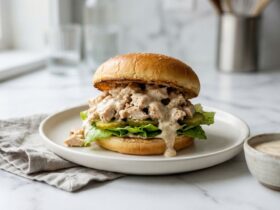Chicken Chopped Sandwich with Alabama BBQ Sauce