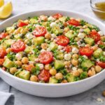 Chickpea Cucumber Feta Salad