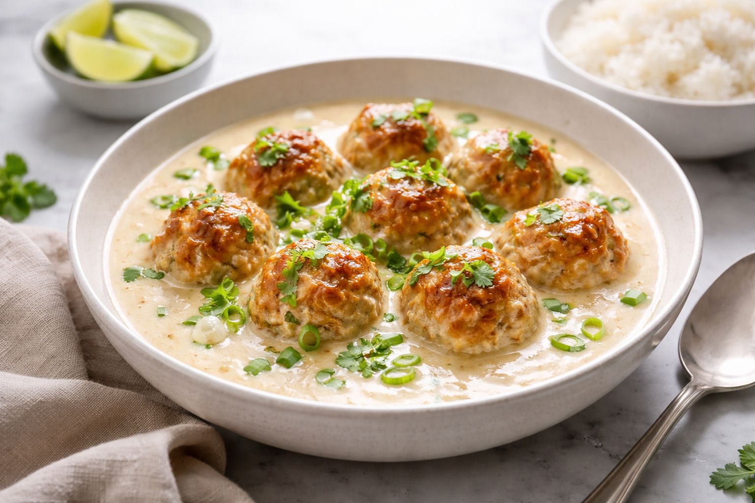 Coconut Chicken Meatballs Recipe