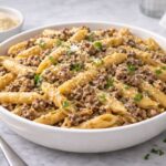 Creamy High Protein Beef Pasta Recipe
