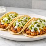 Dill Pickle Ranch Smash Chicken Tacos