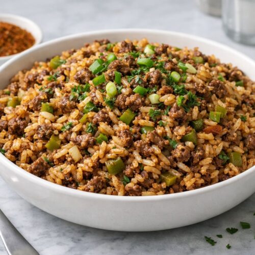 Dirty Rice with Ground Beef Recipe