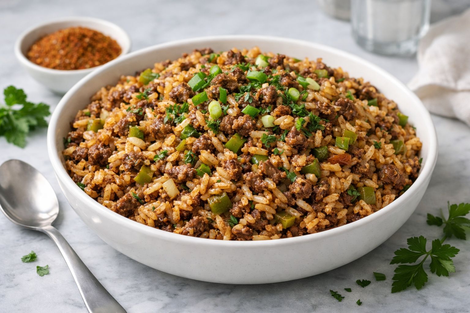 Dirty Rice with Ground Beef Recipe