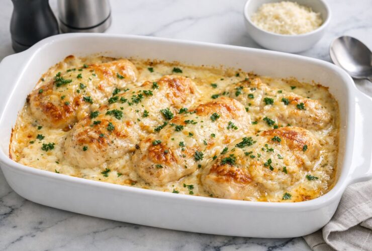 Garlic Parmesan Chicken Casserole