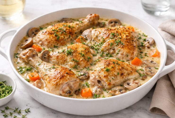 Julia Child Coq au Vin Blanc Recipe