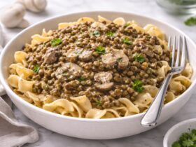 Lentil Mushroom Stroganoff Recipe