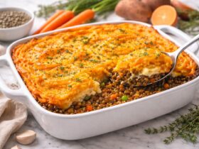 Lentil and Sweet Potato Shepherd’s Pie