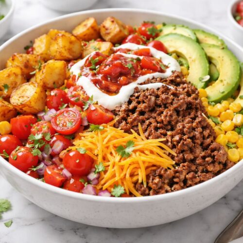 Loaded Potato Taco Bowl Recipe