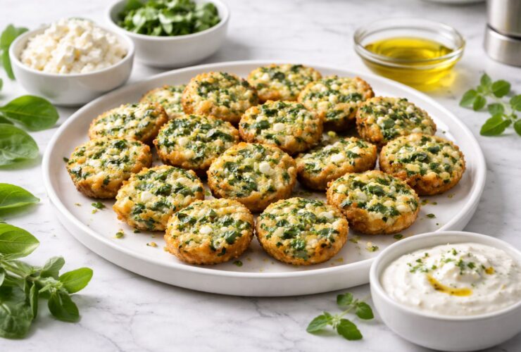 Mediterranean Spinach and Feta Crisps