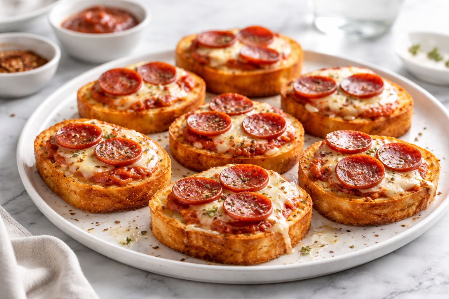 Mini Garlic Toast Pizza Recipe