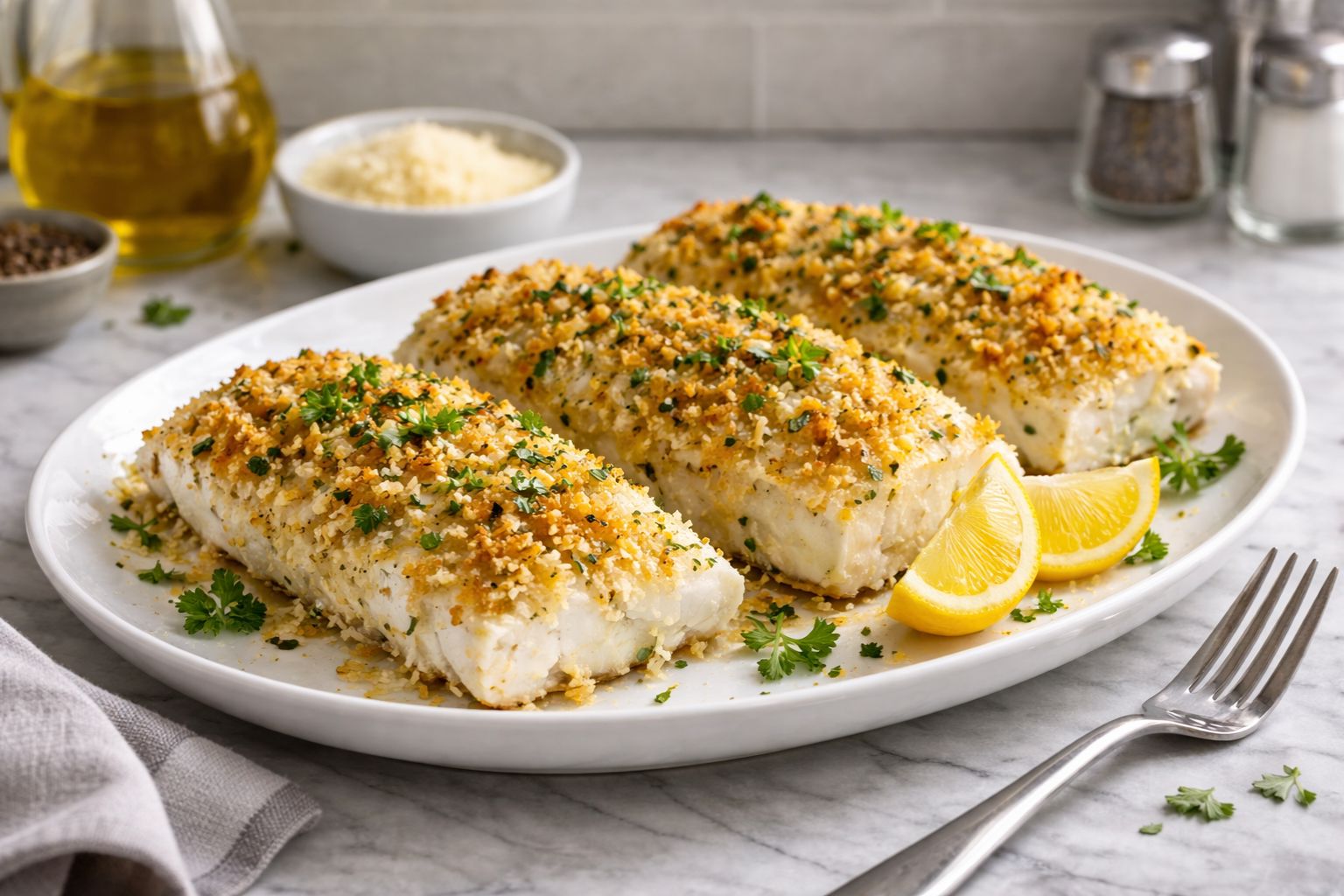 Parmesan Crusted Cod Recipe