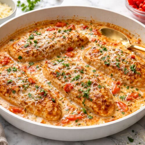 Parmesan Roasted Red Pepper Chicken