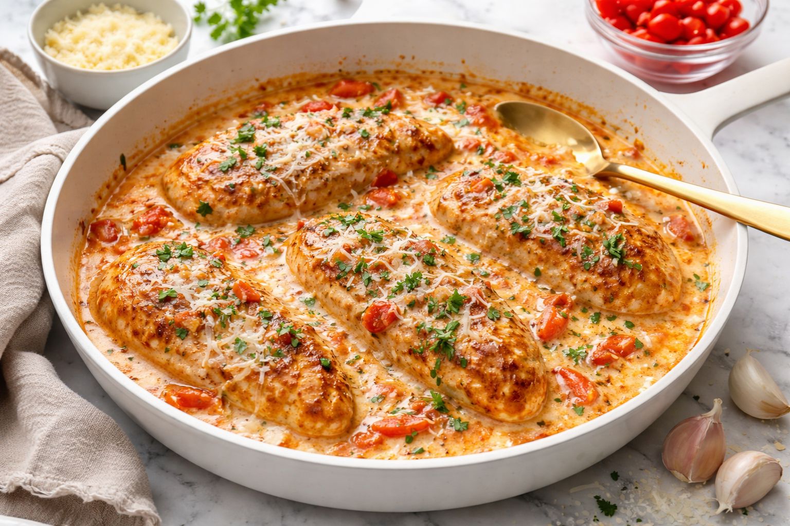 Parmesan Roasted Red Pepper Chicken