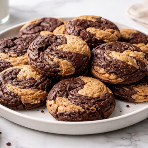 Peanut Butter Brownie Swirl Cookies