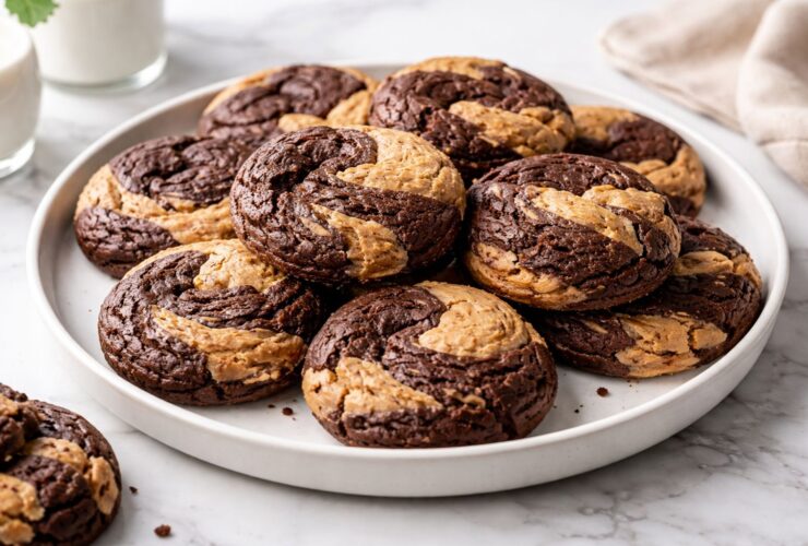 Peanut Butter Brownie Swirl Cookies