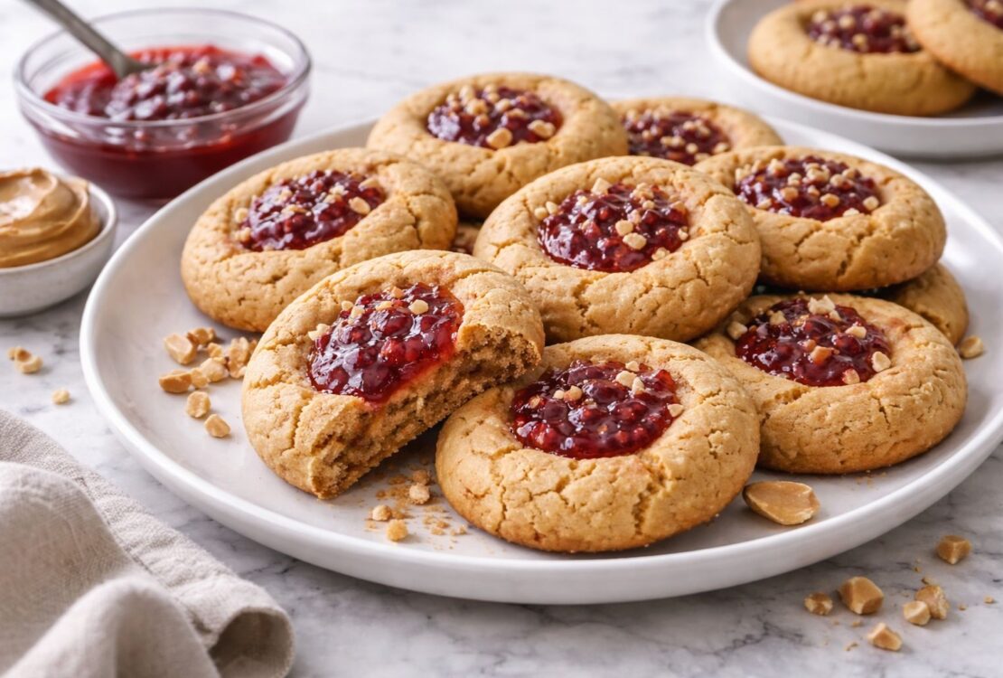 Peanut Butter and Jelly Cookies