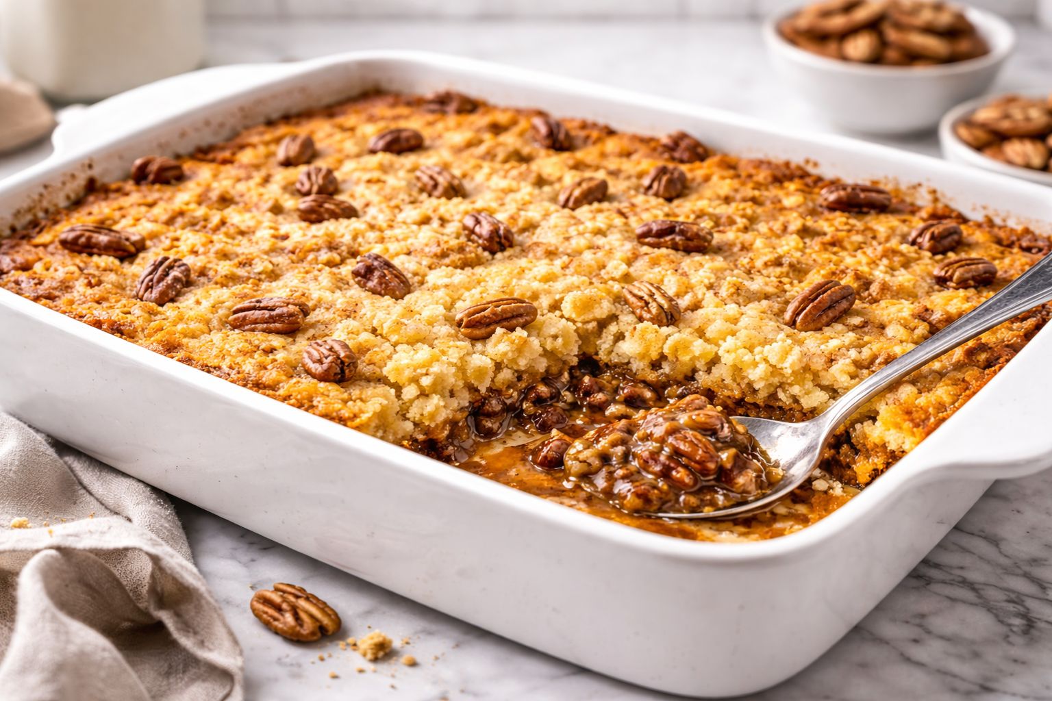 Pecan Pie Dump Cake Recipe