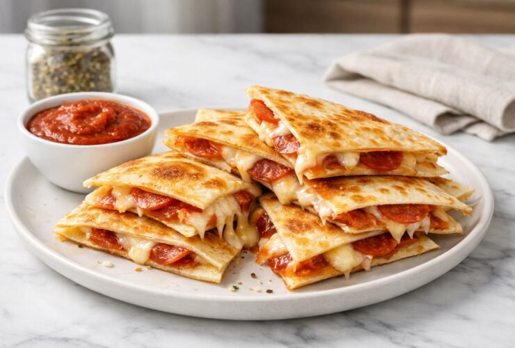 Pepperoni Pizza Quesadillas