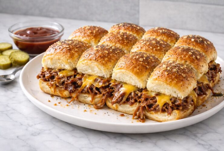 Pulled Pork Sliders Hawaiian Rolls