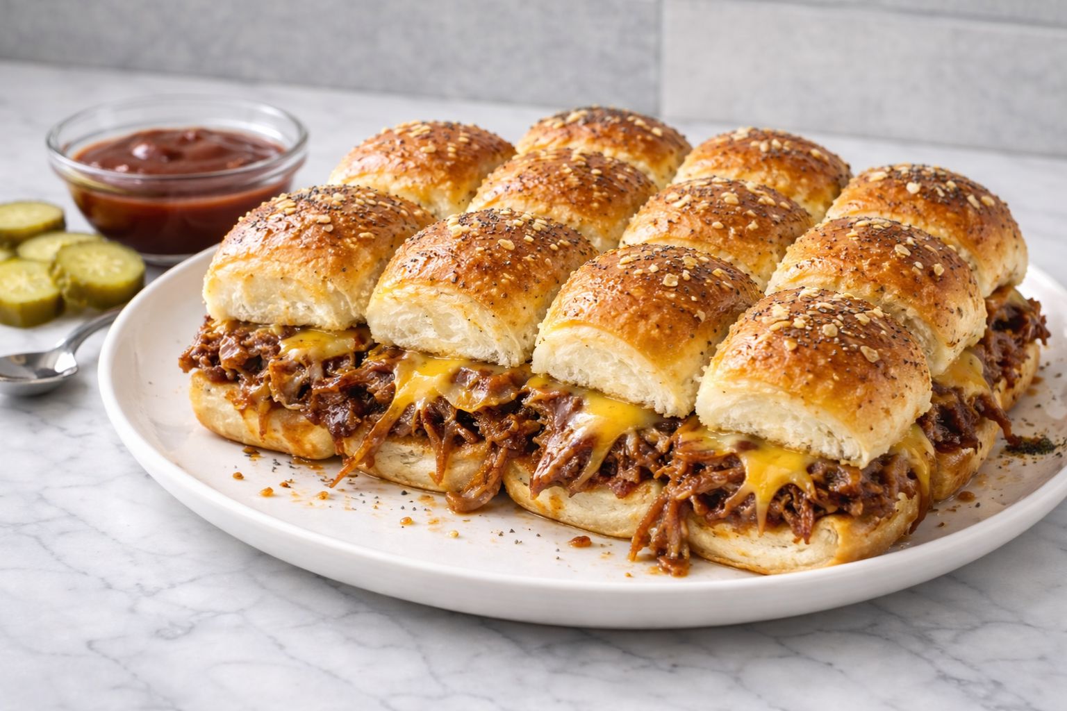 Pulled Pork Sliders Hawaiian Rolls
