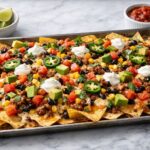 Sheet Pan Nachos Ground Beef