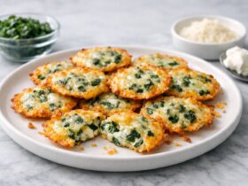 Spinach Dip Cheese Crisps Recipe