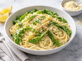 Stanley Tucci’s Creamy Lemon Ricotta Pasta With Arugula