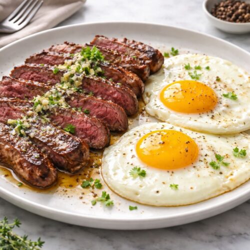 Steak and Eggs Breakfast Recipe