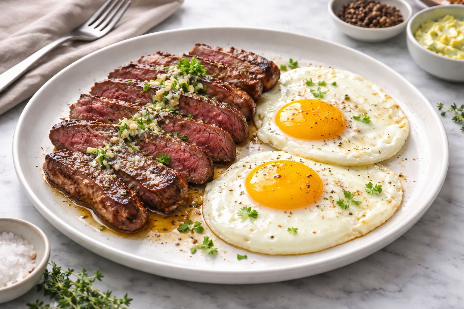 Steak and Eggs Breakfast Recipe