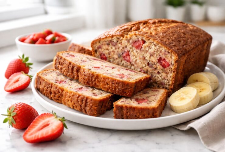 Strawberry Banana Bread Recipe