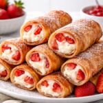 Strawberry Cheesecake Stuffed Eggrolls