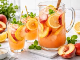 Sweet Tart Peach Lemonade Recipe