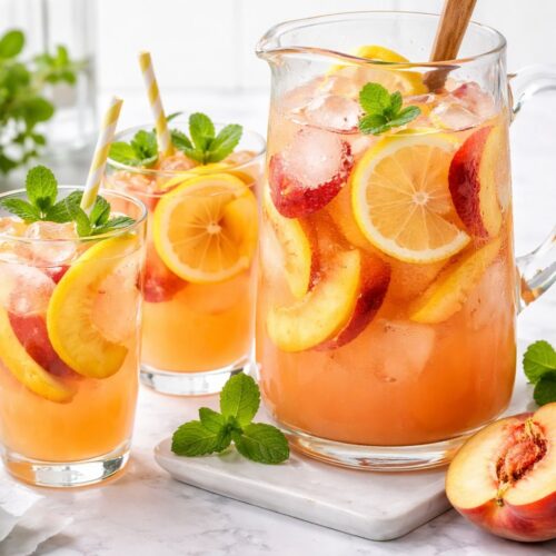 Sweet Tart Peach Lemonade Recipe