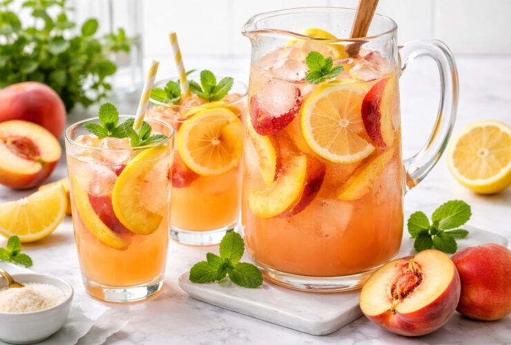 Sweet Tart Peach Lemonade Recipe