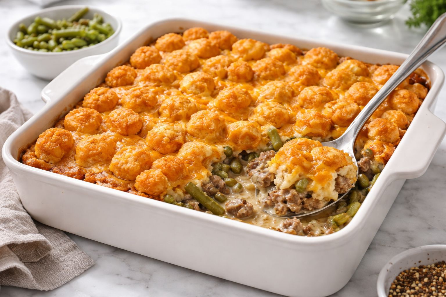 Tater Tot Casserole With Green Beans