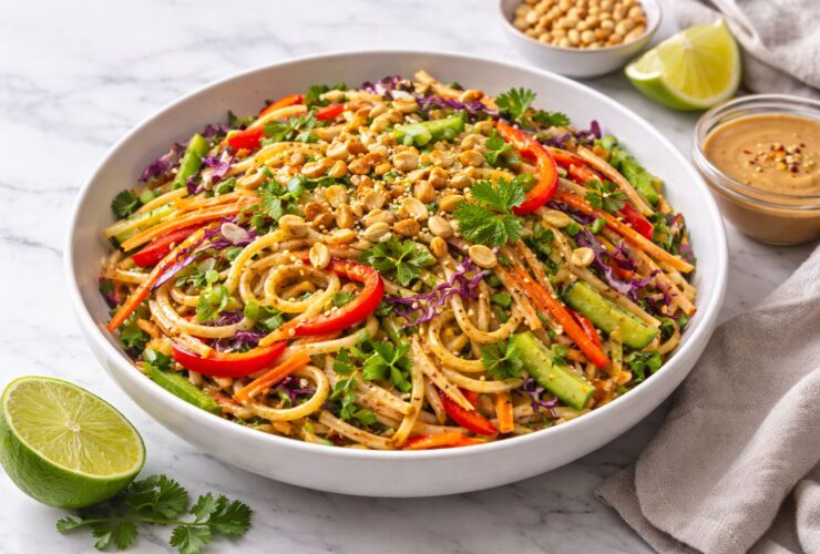 Thai Peanut Noodle Salad Recipe