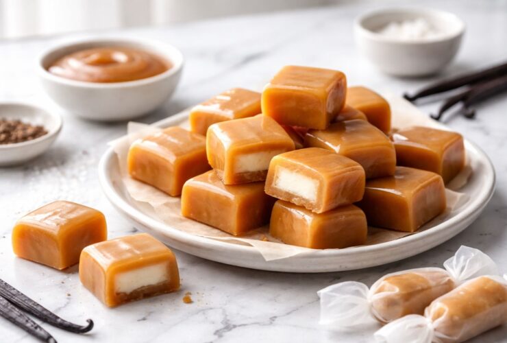 Vanilla Cream Filled Caramels Recipe