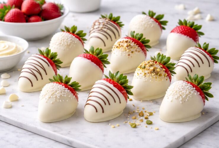 White Chocolate Covered Strawberries Recipe