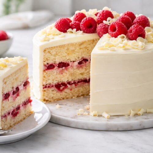 White Chocolate Raspberry Cake Recipe