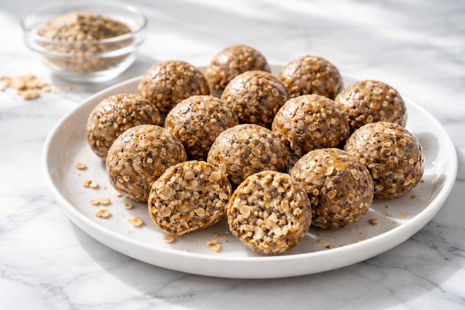 Chia and Flaxseed Energy Balls Recipe