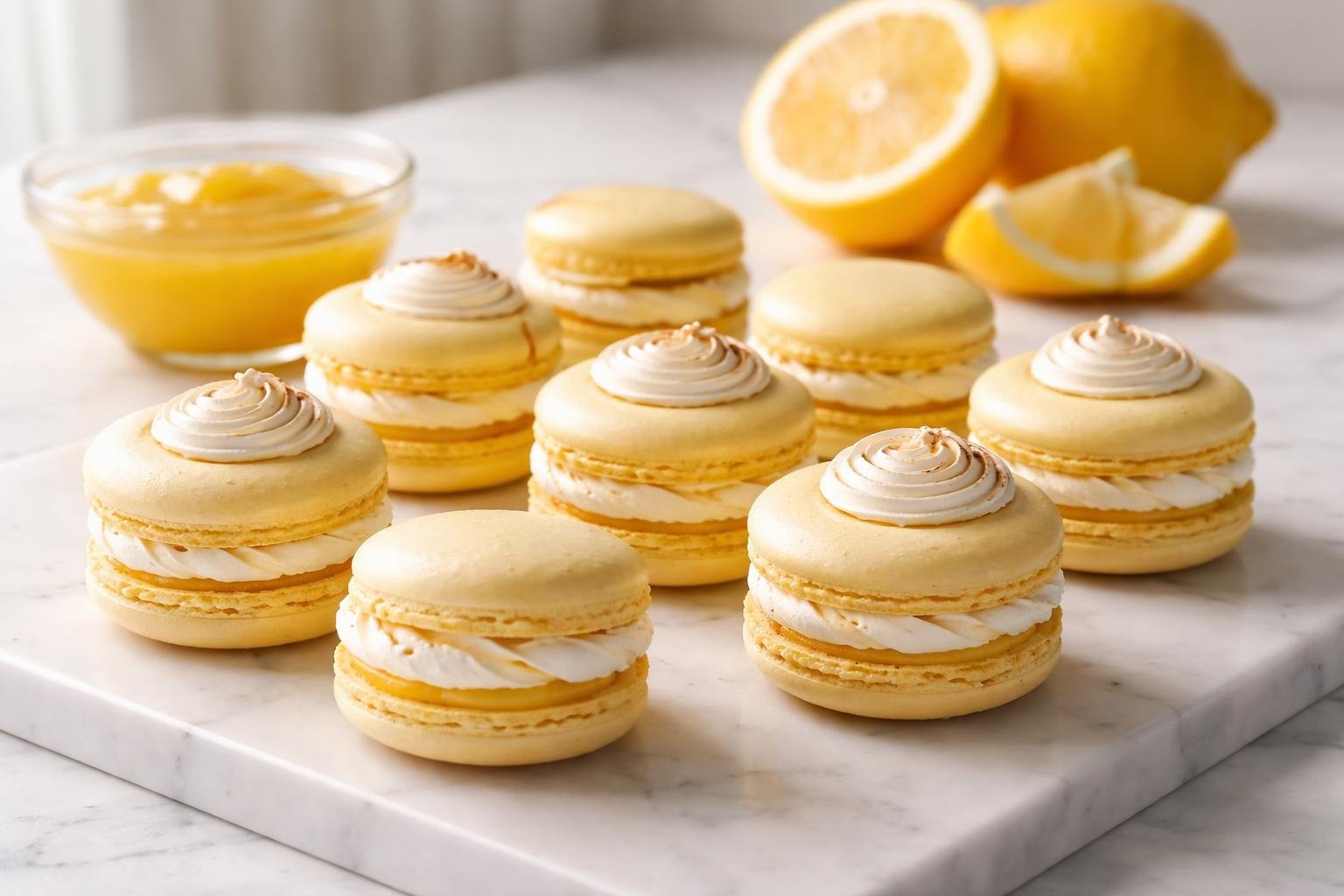 Citrus Lemon Meringue Pie Macarons Recipe