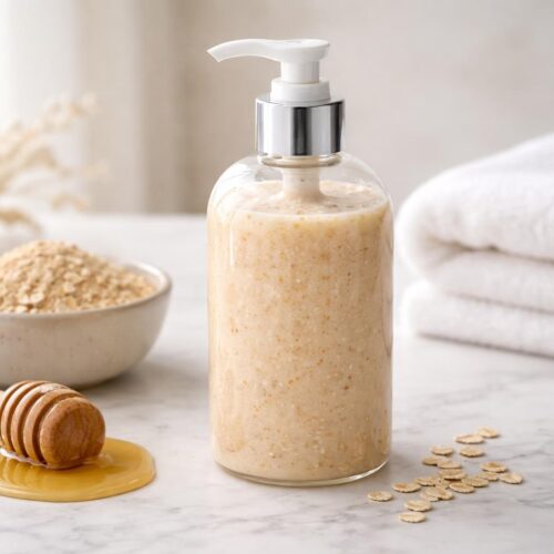 DIY Oatmeal Honey Shower Gel Recipe
